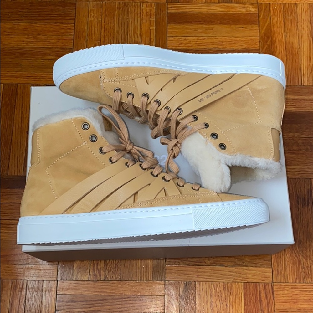 PS821 Limited Edition Camel Shearling High-tops - Picture 2 of 6